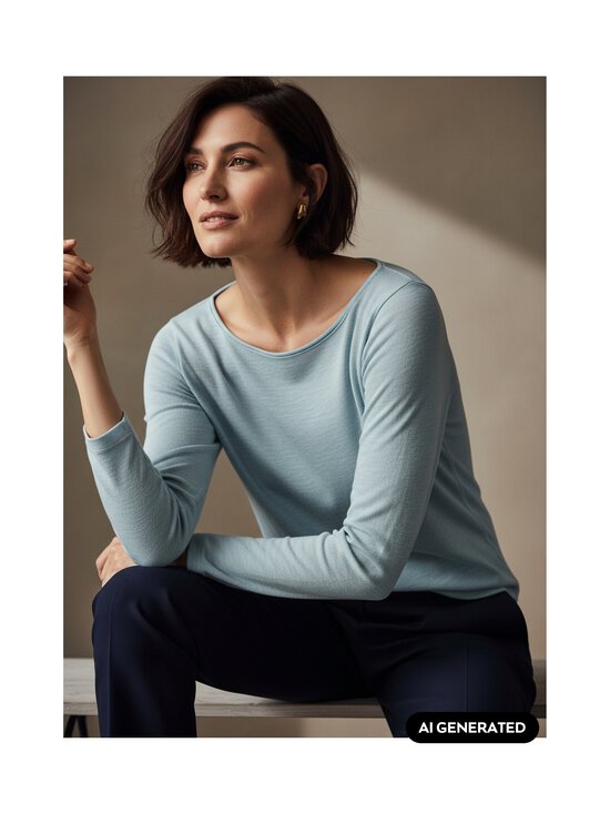 Marc O'Polo - Slub Yarn trikotāžas krekls - 0901 GLACIAL BLUE | Stockmann - photo 2