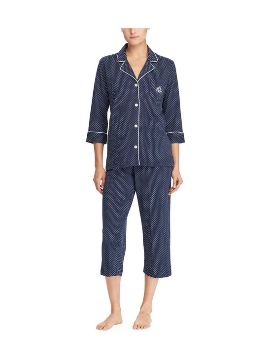 Lauren Ralph Lauren - Pidžamas komplekts ar kapri biksēm - 419 NAVY DOT | Stockmann - photo 2