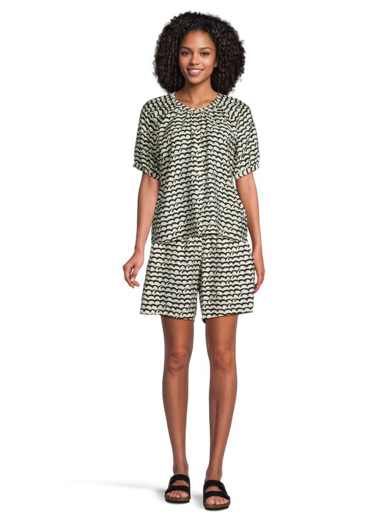NOOM - Tinja-pusero - BLACK/OFFWHITE WAVE PRINT | Stockmann - photo 2
