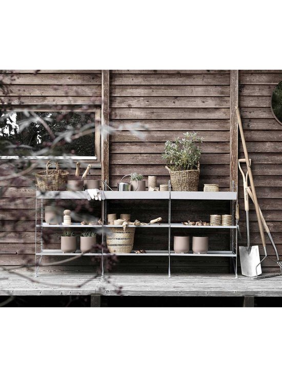 String - String System -metallihylly galvanoitu 58 x 30 cm - GREY | Stockmann - photo 2
