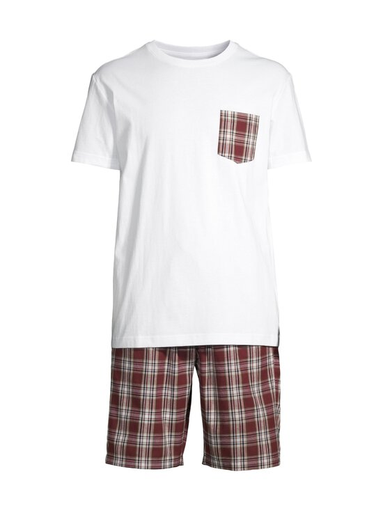 Cap Horn loungewear - Sebastian-shortsipyjama - WINE RED CHECK/WHITE TOP - photo 1 Cap Horn loungewear - Sebastian-shortsipyjama - WINE RED CHECK/WHITE TOP | Stockmann - photo 1