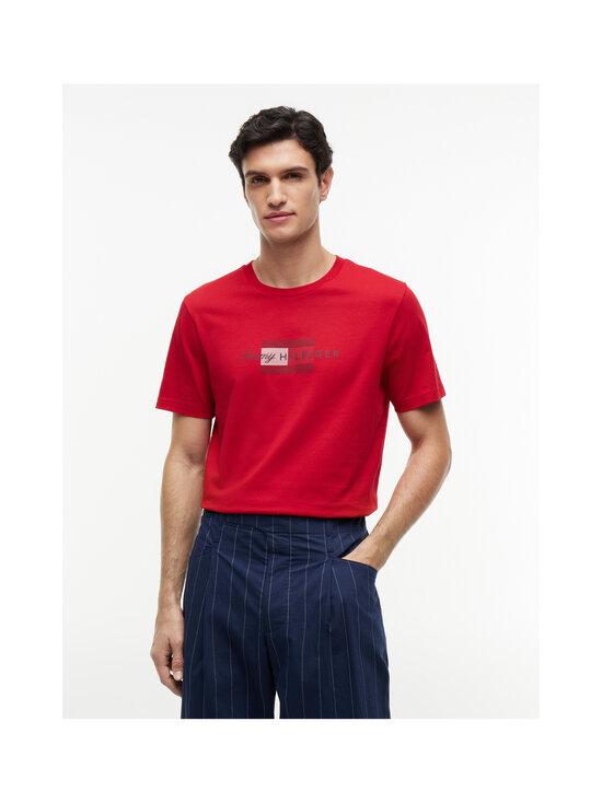 Tommy Hilfiger - T-särk Script Flag - XLD MEDIUM RED | Stockmann - photo 3
