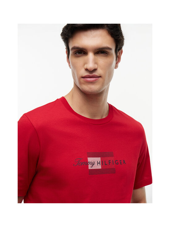 Tommy Hilfiger - T-särk Script Flag - XLD MEDIUM RED | Stockmann - photo 5