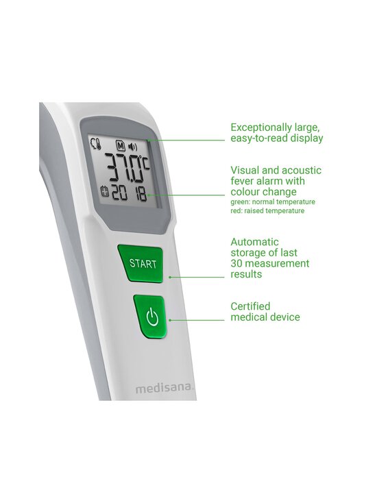 Medisana - TM760 Infrared Multi Functional Thermometer -infrapuna‑monitoimilämpömittariTM760 Infrared Multi Functional Thermometer -infrapuna‑monitoimilämpömittari - WHITE | Stockmann - photo 3