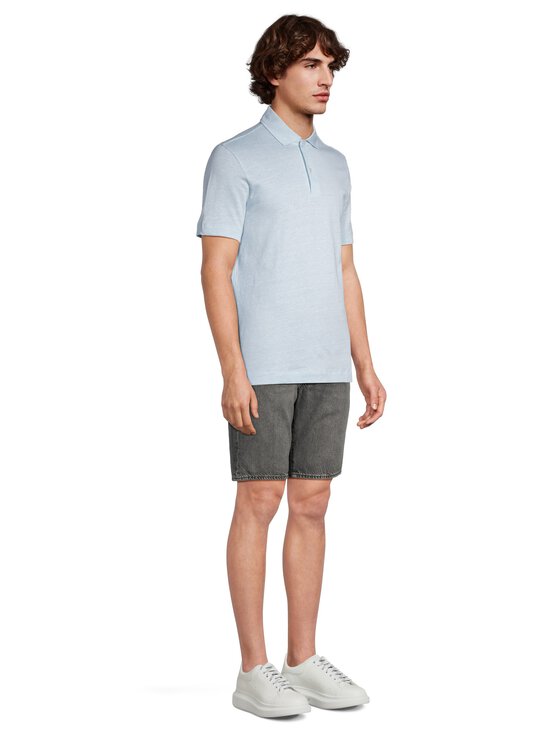 BOSS - Press Jersey -pikeepaita - 450 LIGHT/PASTEL BLUE | Stockmann - photo 4