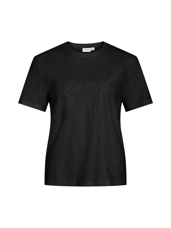 Vila - ViSybil Lace T-krekls - BLACK BEAUTY | Stockmann - photo 1