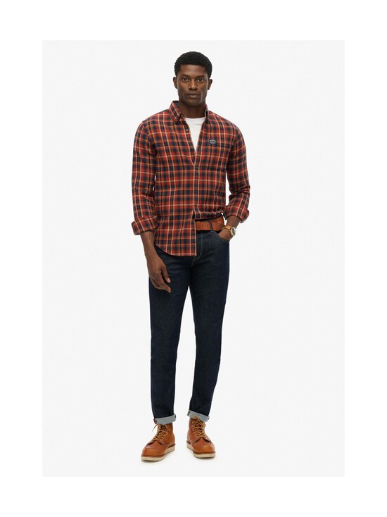 Superdry - Triiksärk Cotton Lumberjack - H8O LOGGER CHECK ORANGE | Stockmann - photo 4