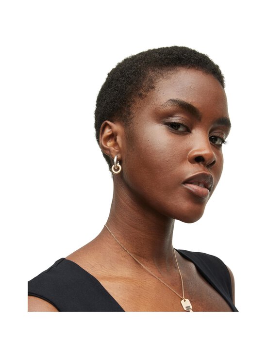 Allsaints - Double Ring Huggie -korvakorut - WARM BRASS/WARM SL | Stockmann - photo 4