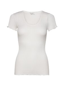 Rosemunde - RWBelize V-Neck - silkki-puuvillapaita - 1049 NEW WHITE | Stockmann