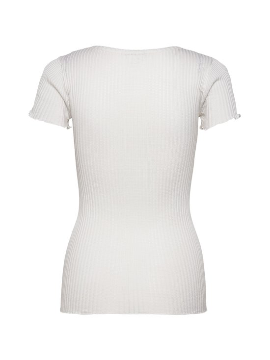 Rosemunde - RWBelize V-Neck - silkki-puuvillapaita - 1049 NEW WHITE | Stockmann - photo 2