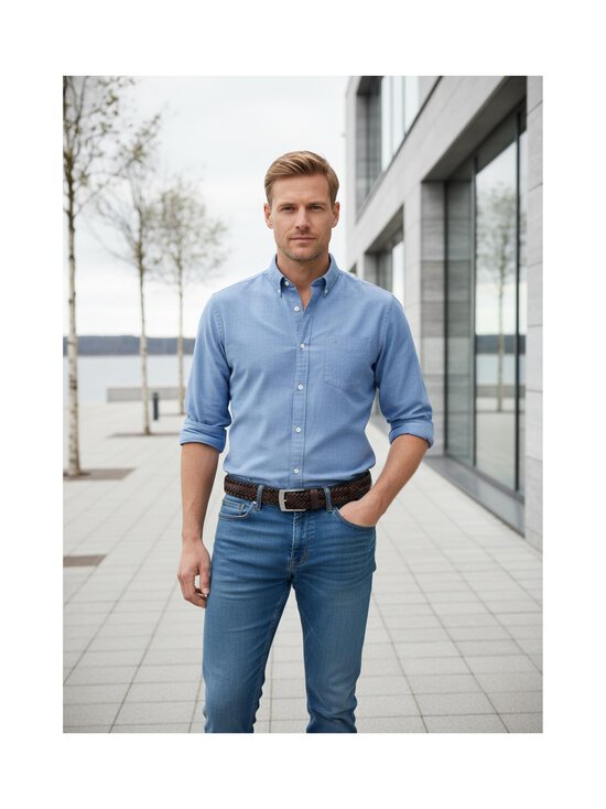 CONSTRUE - Conrad- punottu nahkavyö - CHOCOLATE BROWN | Stockmann - photo 3