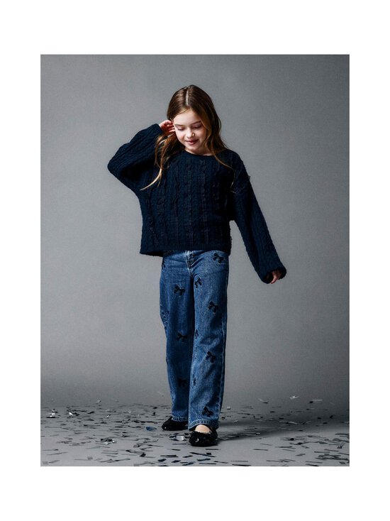 Name It - NkfRose Wide -farkut - DARK BLUE DENIM DETAIL:EMBROIDERY - photo 5 Name It - NkfRose Wide -farkut - DARK BLUE DENIM DETAIL:EMBROIDERY | Stockmann - photo 5