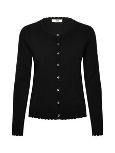 RM by Rosemunde - Sofia Scallop Edge -neuletakki - 010 BLACK | Stockmann