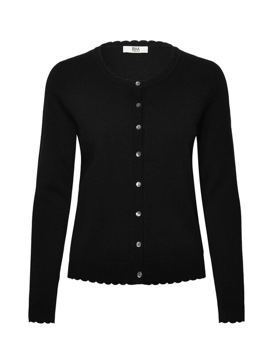 RM by Rosemunde - Sofia Scallop Edge -neuletakki - 010 BLACK | Stockmann - photo 1