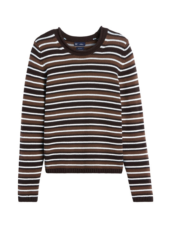 GAP - Cotton Jersey Rollneck -neulepusero - BROWN STRIPE | Stockmann - photo 1