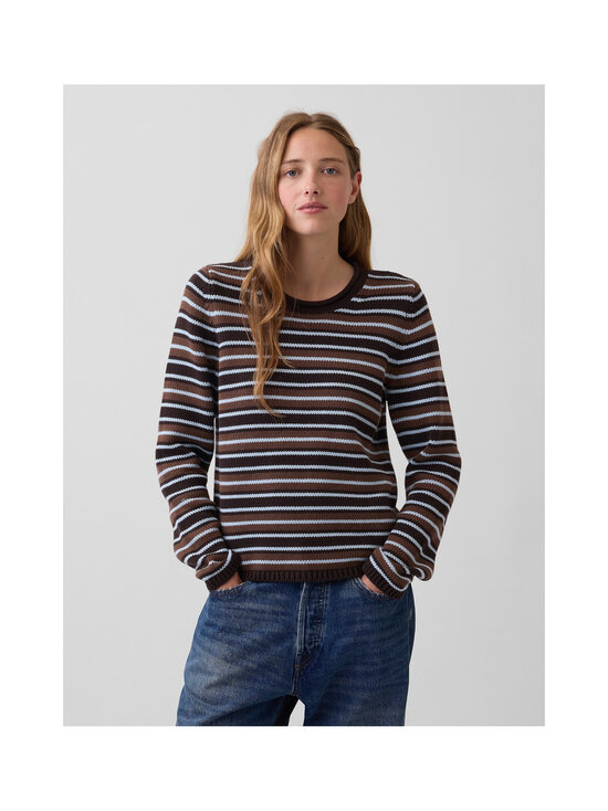 GAP - Cotton Jersey Rollneck -neulepusero - BROWN STRIPE | Stockmann - photo 2