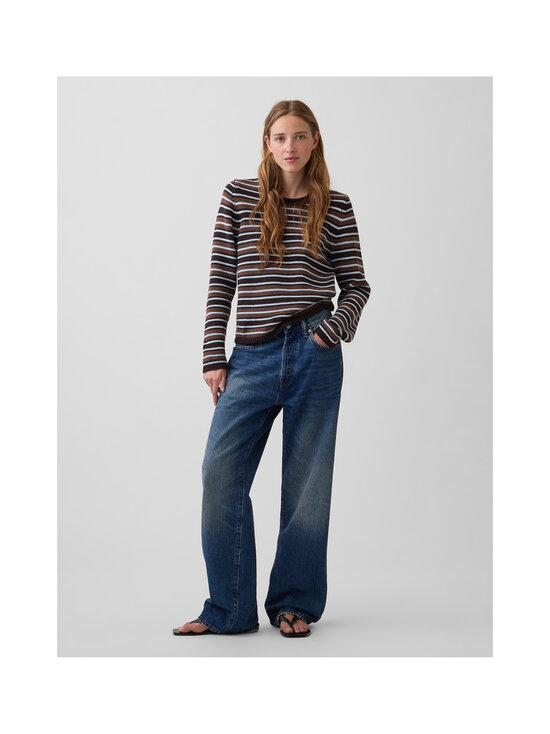 GAP - Cotton Jersey Rollneck -neulepusero - BROWN STRIPE | Stockmann - photo 3