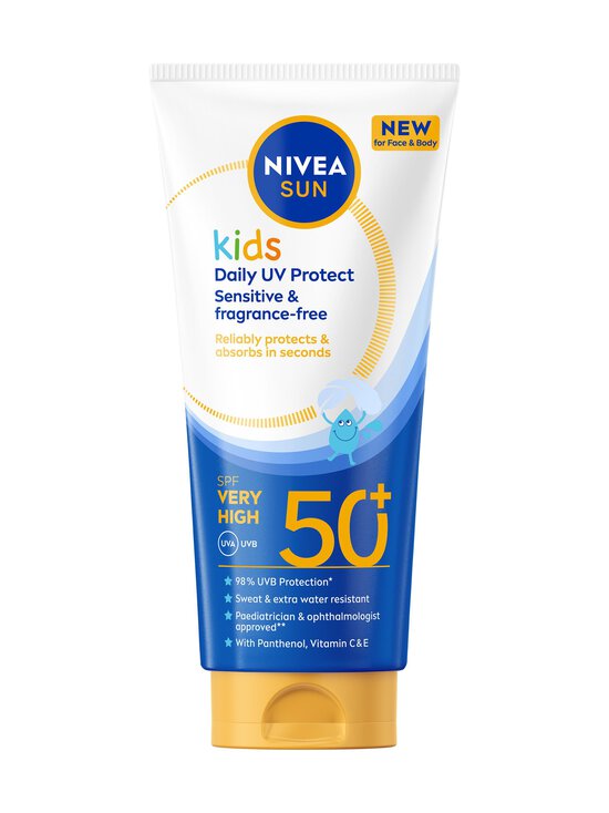 NIVEA - Kids Daily UV Protect Sensitive & Fragrance-Free SK50+  -aurinkosuojavoide, 100 ml - NOCOL | Stockmann - photo 1