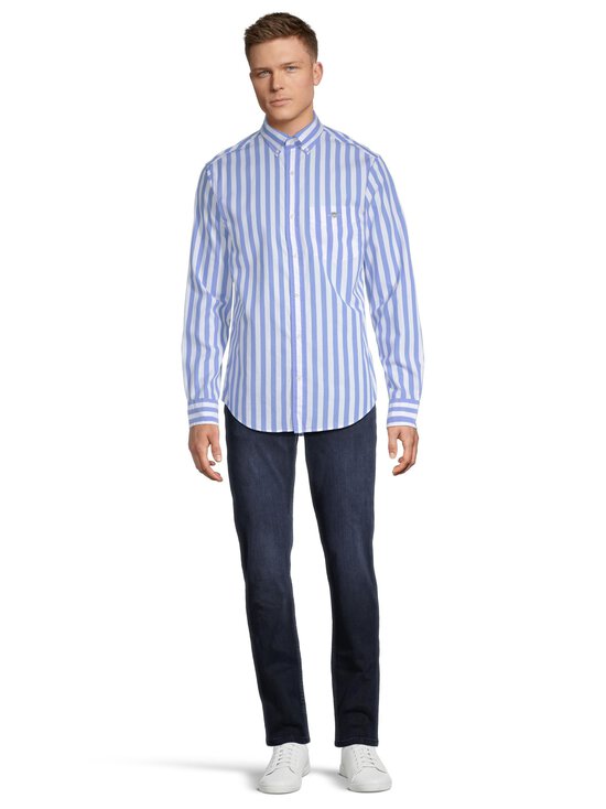 GANT - Regular Classic Poplin Stripe -kauluspaita - 419 PERFECT BLUE - photo 2 GANT - Regular Classic Poplin Stripe -kauluspaita - 419 PERFECT BLUE | Stockmann - photo 2