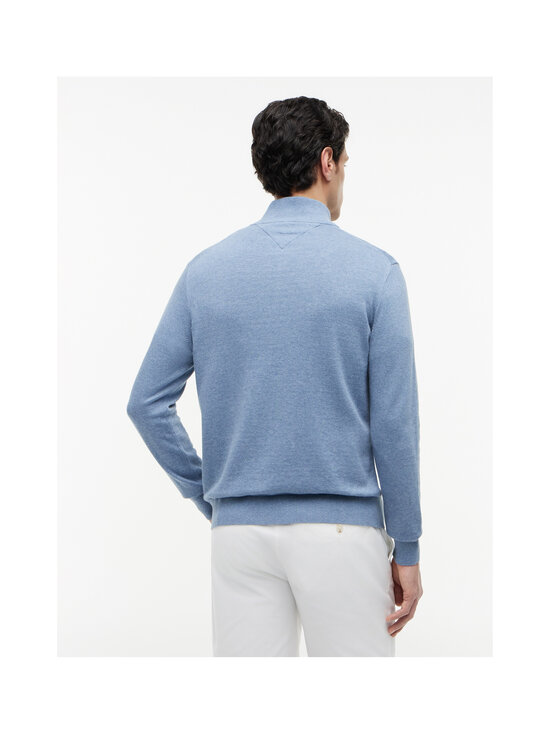Tommy Hilfiger - Cotton Zip Thru -neuletakki - D0Z BRISK BLUE HEATHER | Stockmann - photo 4
