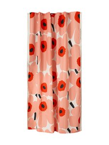 Marimekko - Unikko-suihkuverho - 139 OFFWHITE,CORAL,OR.RED,CHARCOAL | Stockmann