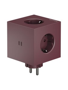Avolt - Square 2 USB-C -pistorasia - MULBERRY RED | Stockmann