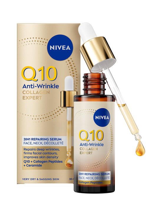 NIVEA - Q10 Anti-Wrinkle Collagen Expert 3in1 Repairing Serum -kasvoseerumi - NOCOL | Stockmann - photo 2