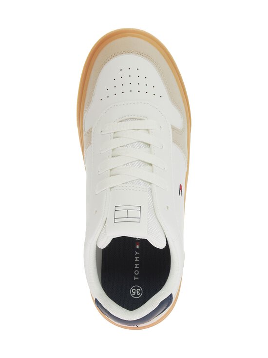Tommy Hilfiger - Low Cut Lace Up -sneakerit - Y007 BEIGE/WHITE/BLUE | Stockmann - photo 2