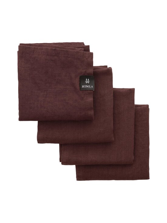 Himla - Sunshine-lautasliina 4 -pack - BURGUNDY | Stockmann - photo 1