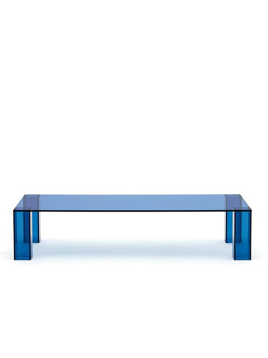 Kave Home - Adularia-sohvapöytä sininen lasi 140 x 60 cm - BLUE | Stockmann - photo 1