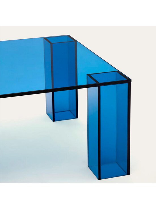 Kave Home - Adularia-sohvapöytä sininen lasi 140 x 60 cm - BLUE | Stockmann - photo 3