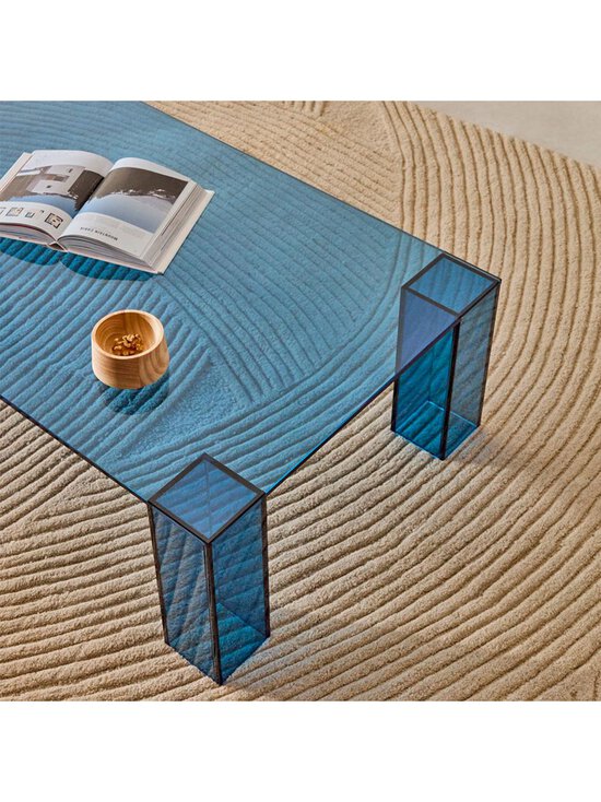 Kave Home - Adularia-sohvapöytä sininen lasi 140 x 60 cm - BLUE | Stockmann - photo 6