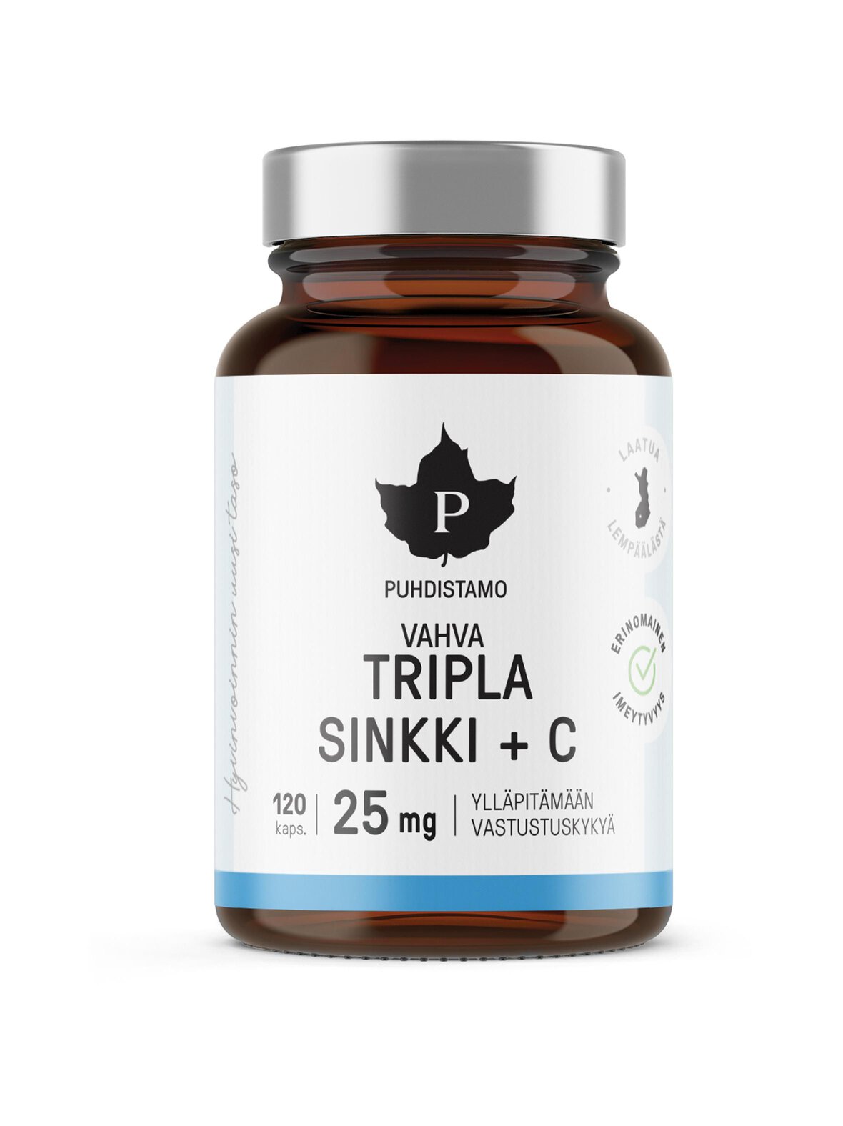 Tripla Sinkki 25 mg -ravintolisä 120 kaps.