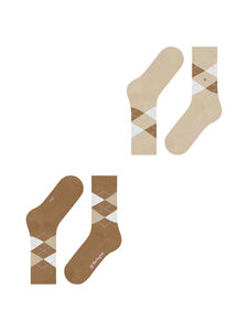 Burlington - Everyday Argyle -sukat 2-pack - BROWN SUGAR (5152) | Stockmann