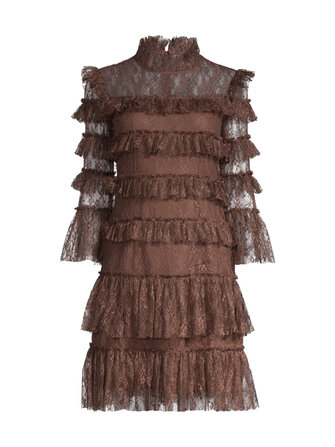 Carmine Frill Lace kleita - Malina