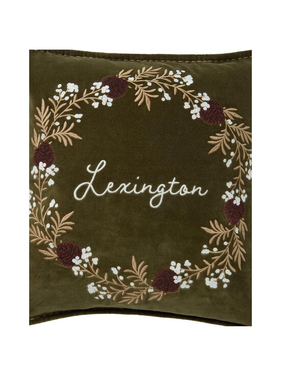 Lexington - Wreath Velvet samta spilvena pārvalks 50 x 50 cm - 8067-SH25 OLIVE/BROWN/WHITE | Stockmann - photo 3