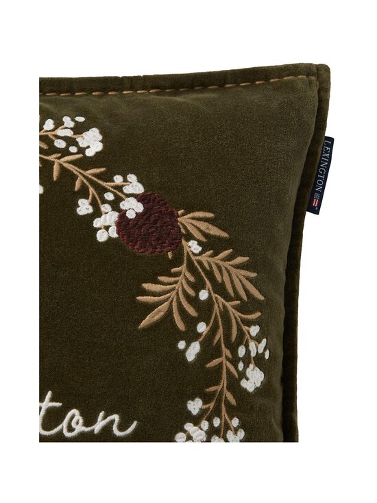 Lexington - Wreath Velvet samta spilvena pārvalks 50 x 50 cm - 8067-SH25 OLIVE/BROWN/WHITE | Stockmann - photo 4