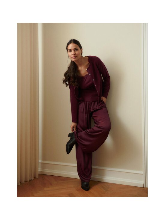 Rosemunde - RWBabette Silk SL U-neck Lace Top Rosemunde - WINE | Stockmann - photo 6