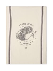 Lexington - Fresh Brew -printtikuvioitu keittiöpyyhe 50 x 70 cm - 1720 WHITE/DK. GRAY | Stockmann