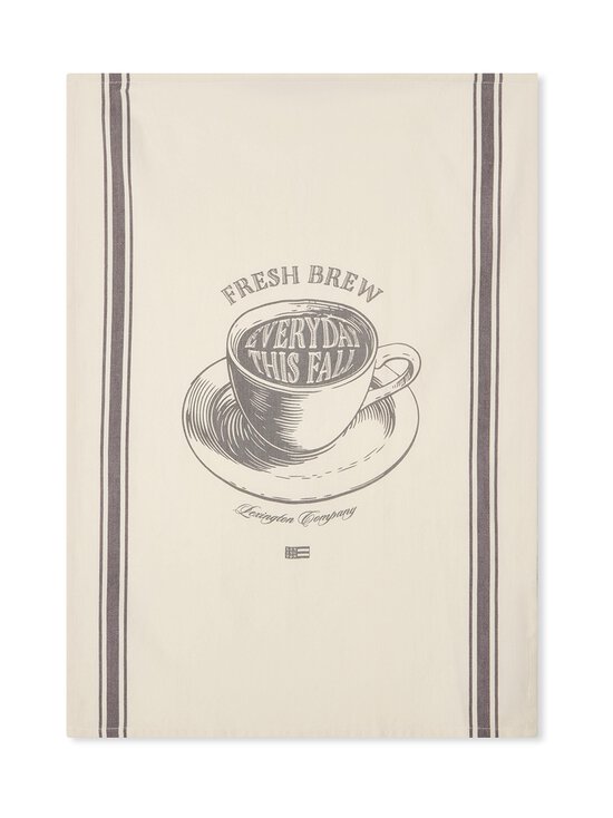 Lexington - Fresh Brew -printtikuvioitu keittiöpyyhe 50 x 70 cm - 1720 WHITE/DK. GRAY | Stockmann - photo 1