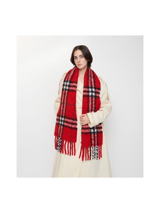 Burberry - Check Bouclé -huivi - C3383 POST RED | Stockmann - photo 3