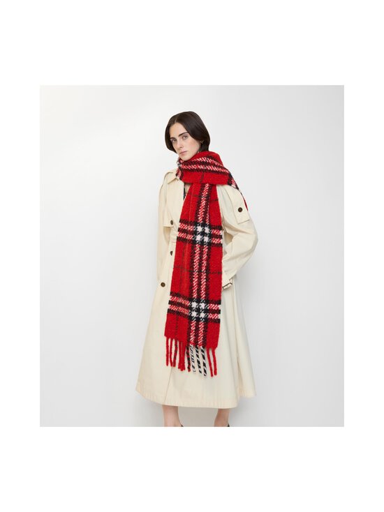 Burberry - Check Bouclé -huivi - C3383 POST RED | Stockmann - photo 4