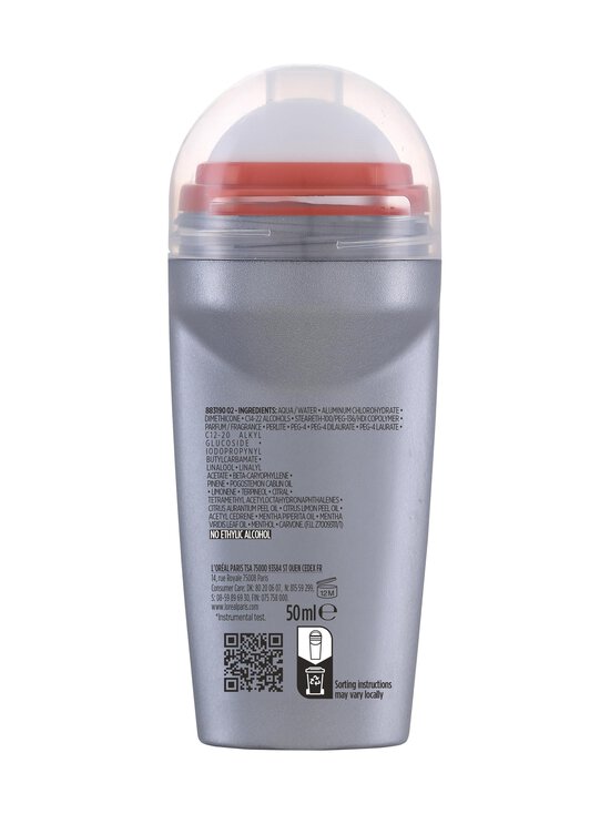 L'Oréal Paris - Deodorant Men Expert F. Extreme Roll-On, 50 ml | Stockmann - photo 2