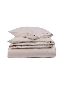 Lexington - Striped Lyocell Flannel gultasveļas komplekts - 2600 BEIGE/WHITE | Stockmann