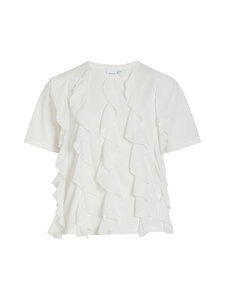 Vila - Viorda Flounce t-paita - SNOW WHITE | Stockmann