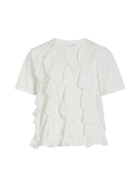 Vila - Viorda Flounce t-paita - SNOW WHITE | Stockmann - photo 1