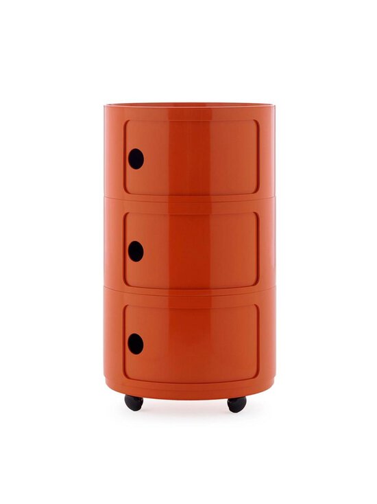 Kartell - Componibili Big -säilytyskaluste 3-osainen / pyörät oranssi - ORANGE | Stockmann - photo 1