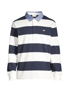 GANT - Chambray Stripe -rugbypaita - 113 EGGSHELL | Stockmann