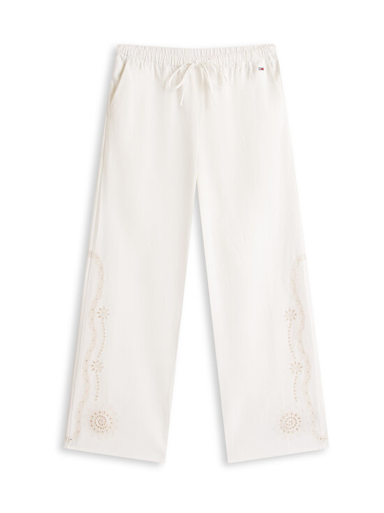 Tommy Jeans - Brodeeratut housut - YBH ANCIENT WHITE | Stockmann - photo 1