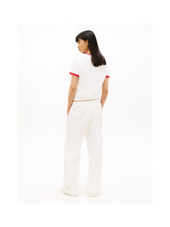 Tommy Jeans - Brodeeratut housut - YBH ANCIENT WHITE | Stockmann - photo 3